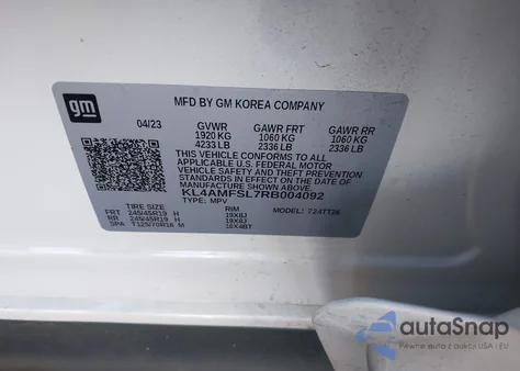 2024 Buick Encore Gx Avenir Fwd from USA, damaged, VIN KL4AMFSL7RB004092